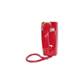 Viking Electronics WALL PHONE WITH RINGER AND, NETWORK, NO DIAL PAD, RED K-1500P-W